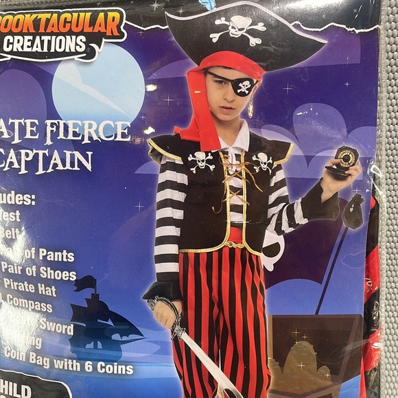 Spooktacular Creations Child's Halloween Costume Pirate Size M - Picture 2 of 8